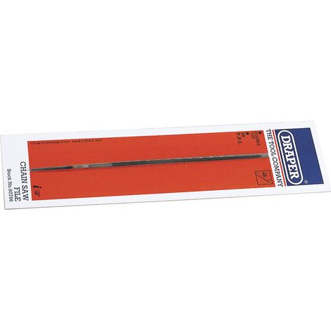 Draper 150mm x 4mm Chain Saw File - Model 60766 for Sharpening Chainsaw Chains (1/5)