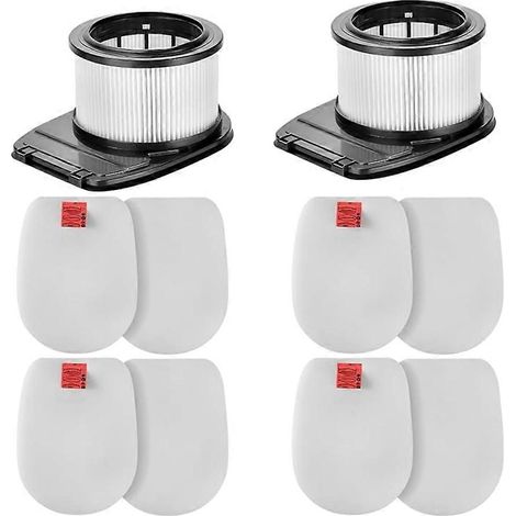 Lot de 2 filtres HEPA + lot de 4 filtres en mousse et feutre de rechange pour Shark IZ662H, IZ682H, IZ631H, WZ531H, IZ640H et Vertex Pro (1/5)