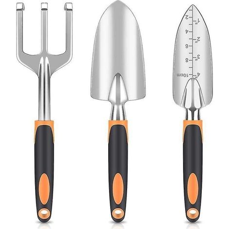 Ensemble d'outils de jardin, outils en alliage d'aluminium robustes et légers avec poignée non ergonomique, Garde (1/3)