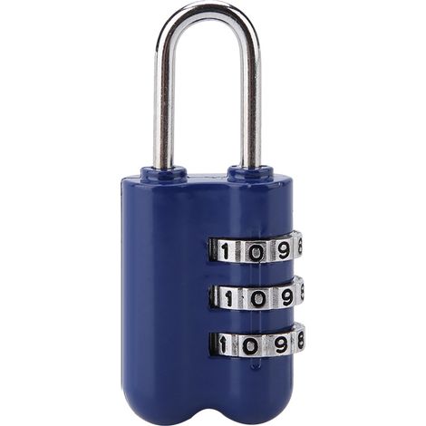 Cadenas à combinaison à 3 chiffres en alliage de zinc pour bagages, antivol