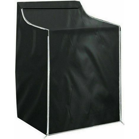 Housse imperméable pour lave-linge et sèche-linge à chargement frontal avec fermeture éclair, conçue pour une utilisation en extérieur.-AquaForge (1/4)