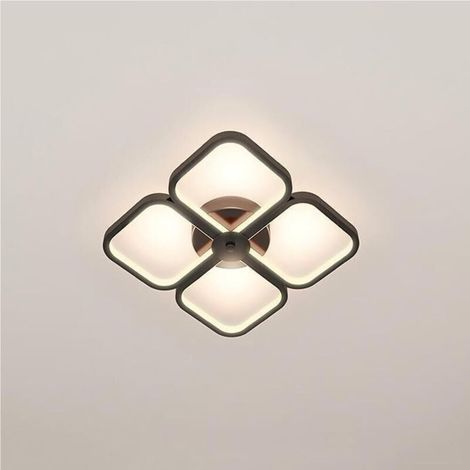 Plafonnier LED minimaliste pour chambres, escaliers, balcons et entrées - Puits de lumière blanc avec variateur tricolore (1/4)