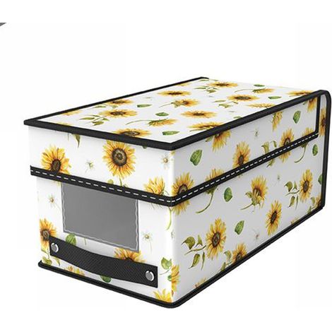TrAdE Shop Traesio - Box Scatola Salvaspazio Armadio Contenitore Porta Oggetti Organizer 18x31x15 - (1/2)