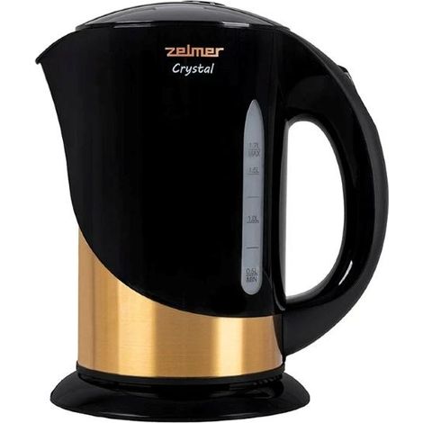 Zelmer ZCK7630 Crystal Gold Hervidor Eléctrico Negro 1.7L (1/5)