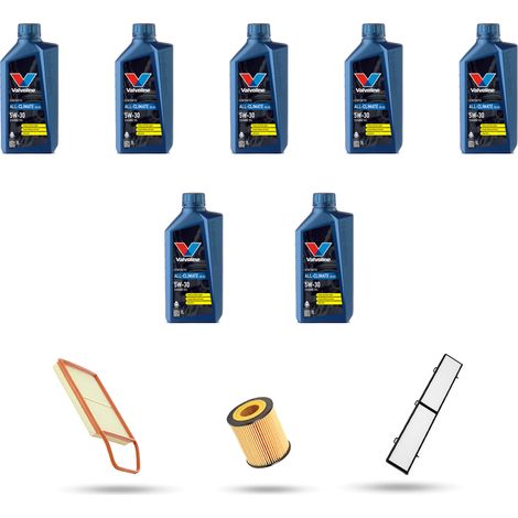 Kit tagliando 3 FILTRI e 7L OLIO compatibile con Bmw serie 3 (E90,E91,E92,E93) 335 xi 240kw dal 2006 (1/5)