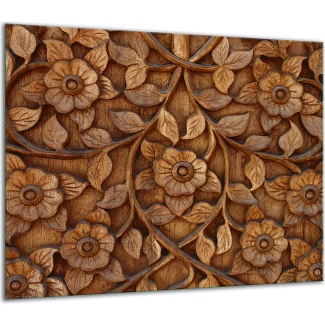 PLAQUE DE PROTECTION EN VERRE POUR POÊLE 60x52 BOIS (1/5)