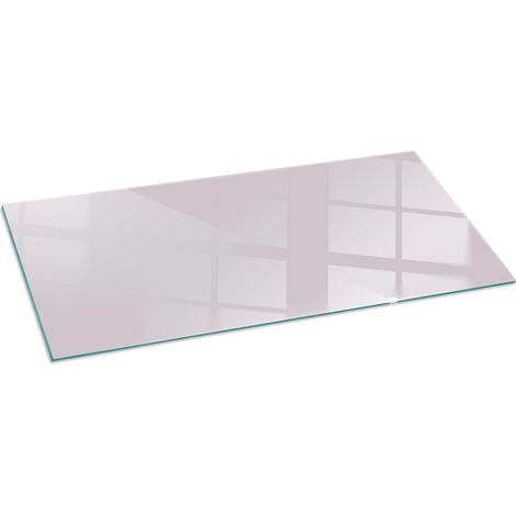 Plaque de protection en verre trempé pour cheminée protection contre les étincelles Couleur Violet clair 125x50 cm (1/5)