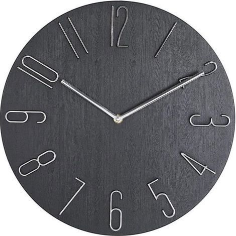 Wall Clock - Design - 3D Numbers - Quartz Movement - ∅ 30 cm - Modern Decoration (1/4)