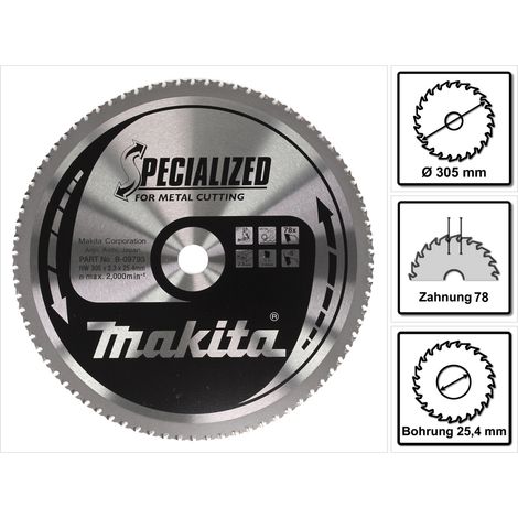 MAKITA-B-09793 DISQUE 305 HM 78 MM À DENTS POUR HAIE LC1230 METAL (1/5)
