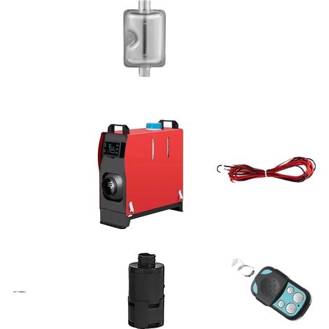 Calefactor diésel, 8 kW de potencia, fácil instalación, interruptor LCD de 5 kW. (1/2)