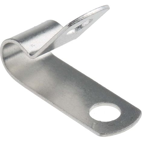 Clip serre-câbles à visser, Ø max 6.4mm en Aluminium ( Prix pour Sachet de 100 )