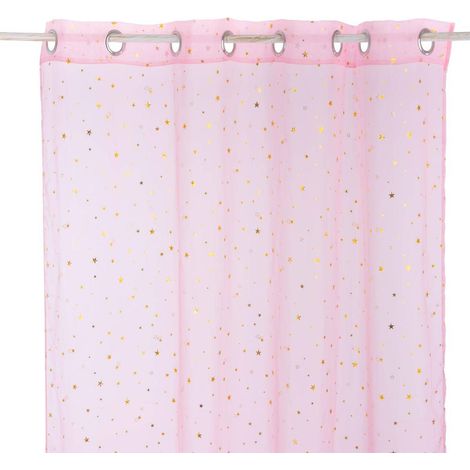 Voile per bambini Demoiselle stella d oro 140x250cm - Rosa - Atmosphera créateur d'intérieur (1/5)