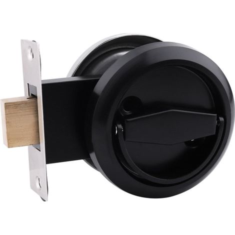 Loquet De Porte Coulissante - Loquet Double Face En Acier Inoxydable 201 - Pour Portes Coulissantes Et Meubles - Noir - 1 Pièce (1/5)