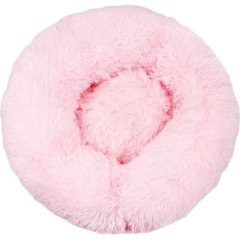 Coussin de Lit pour Chat Moelleux Doux Lavable pour Chats Chiens (Rose Clair, 80cm), Ensoleillé