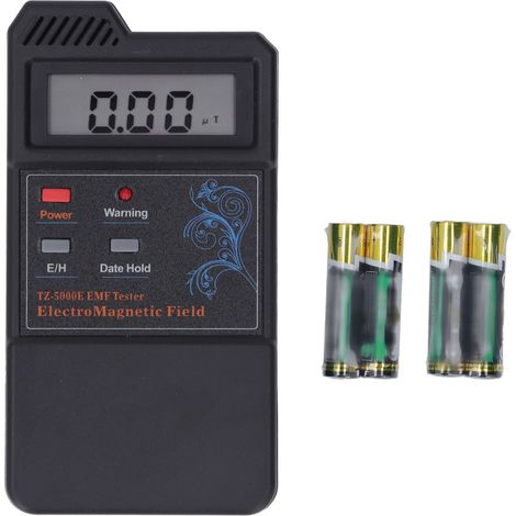 Détecteur numérique de champ électromagnétique portatif avec écran LCD pour inspection des radiations EMF (1/5)