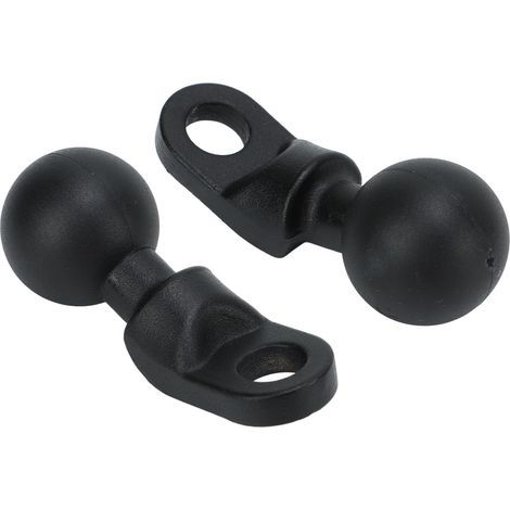 Rotule de 1 pouce avec support de fixation à trou de 10 mm, rotule à embase coudée adaptée aux motos et aux vélos (1/5)
