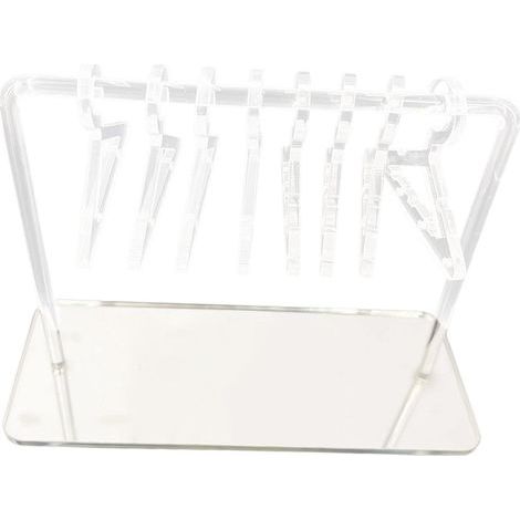 Fashiom Hangers Présentoir de Bijoux en Acrylique Transparent Présentoirs de vitrine Transparents pour Colliers Boucles d'oreilles Pendentif Vitrine (1/5)