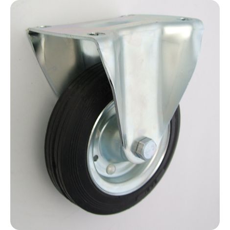 Roue en caoutchouc-métal 160 mm, logement fixe 43 - KL160 STA