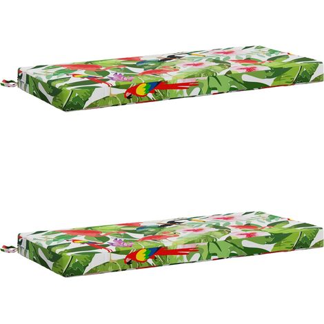 Coussins de banc 2 pièces SOEST 2 pc 100 % polyester vidaXL