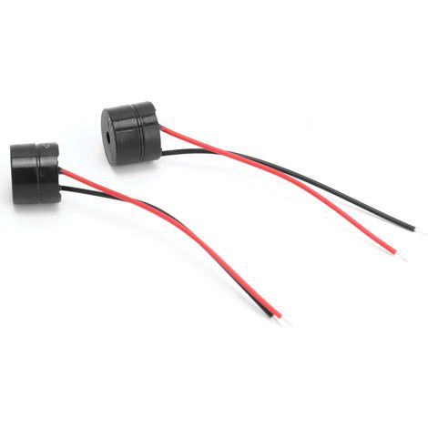 Unité d'alarme à 10 buzzers, connecteur électronique piézoélectrique actif câblé, générateur de son YMD-12095, CC 3-24 V