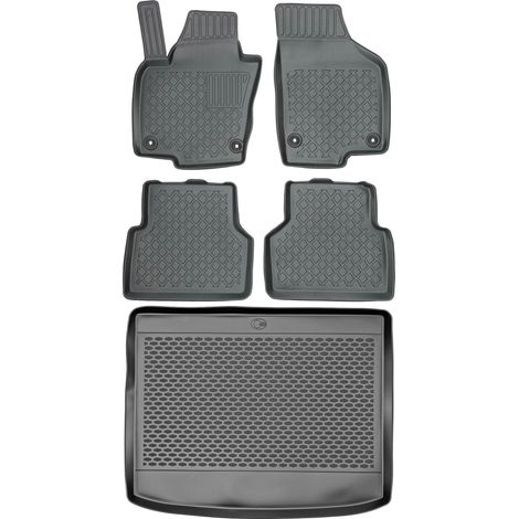 Ensemble de tapis de sol et de coffre pour Volkswagen Tiguan I SUV (2007-2016).