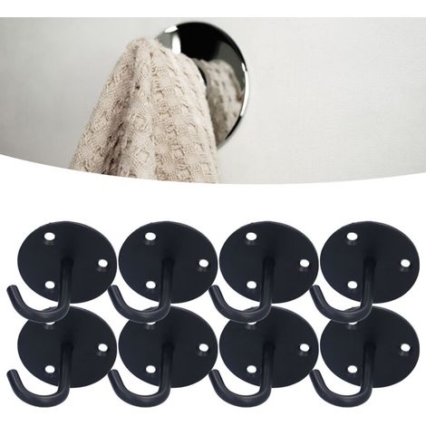 Crochets de plafond muraux en acier inoxydable, 8 pièces, crochets de plafond robustes en forme de J pour suspendre des lanternes et des jardinières (1/5)