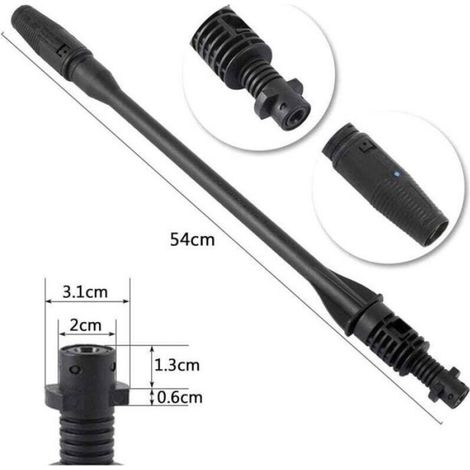 Lance Vario Power pour nettoyeur haute pression - Nosheir - Compatibilité K2 à K7 - Jet réglable - Construction robuste (1/4)