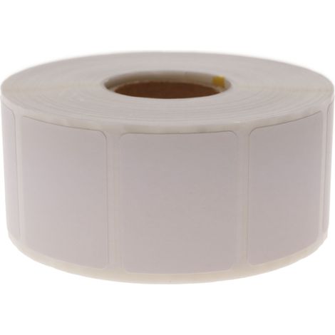 BeMatik - Rouleaux bobine 1200 étiquettes pour imprimante transfert thermique 31.75x25.4mm 100 unités (1/5)