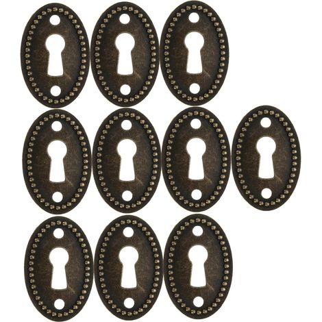 PRETYZOOM Lot de 10 plaques recouvrement ovales vintage pour (1/5)