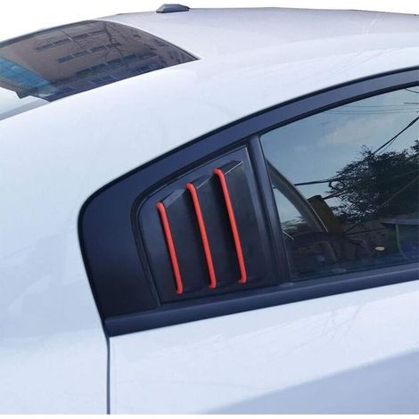 Volet de vitre latérale (ligne rouge) ABS pour Dodge Charger 2011-2021 (1/5)