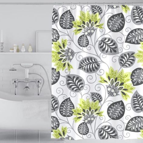 Duschvorhang 120 x 180 cm, schimmelresistent, wasserdicht, Polyester (1/4)