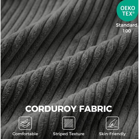 Sofá cama de suelo 70x200 cm de espuma y tela, gris oscuro, convertible para estudio – MEUBLIV (1/5)