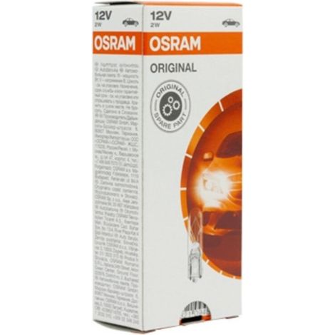 OSRAM Autolampe 2 Watt 12 Volt Glaslampe Birne 2722 W2W W2x4.6d Leuchte Lampe