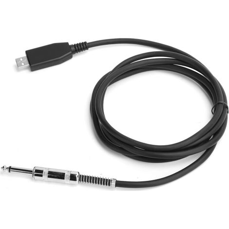 Câble de Guitare USB vers Jack 6.35mm pour Enregistrement Audio sur PC - 2m (1/5)