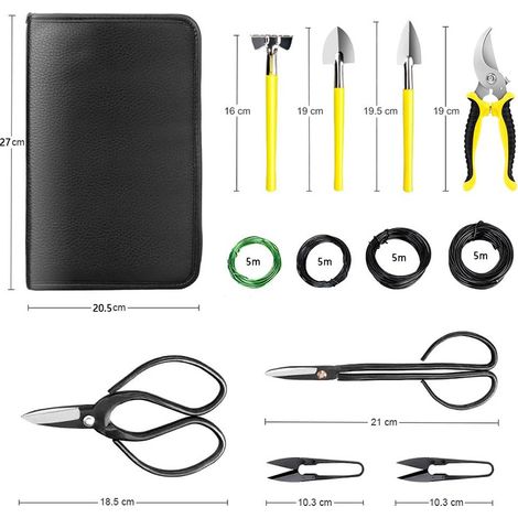 Ensemble taille acier Kit jardinage pièces d'outils de pour bonsaïs succulents en à haute teneur - (1/5)