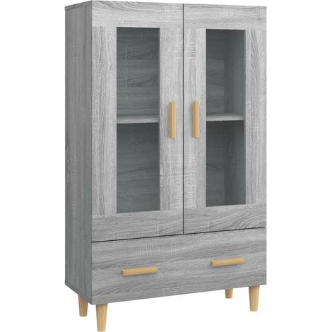 Credenza cassettiera cassettiera mobile contenitore organizer cucina soggiorno salonsonoma 70 x 31 x 115 cm derivati del legno grigio 020036506
