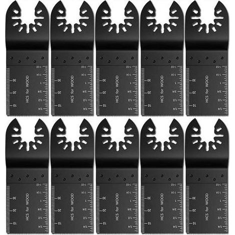 10 pieces de lame de scie en acier a haute teneur en carbone de 34 mm, lame de scie multifonction, ensemble d\'accessoires pour machine a couper les outils electriques (1/5)