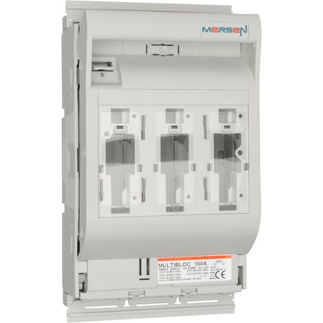 Interruptor Mersen nh00 160A 3 polos IP30 terminales tornillo (1/3)