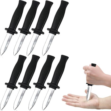 Faux Couteau Retractable, Couteau de Jouet Rétractable Couteaux de Tour de Magie Disparaissants Couteaux Télescopiques en Plastique, pour Trucs de Magie Party (1/5)
