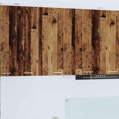 Hängeschrank Altes Holz und Weiß 50 x 31 x 80 cm Holzwerkstoff