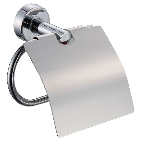 PORTA ROTOLO CARTA CHIUSO LINEA DIOSA Cromo - Fiss. con viti