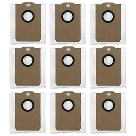 Lot de 9 sacs à poussière pour aspirateur Cecotec Conga 2299 Ultra Home X-Treme Genesis/ LIECTROUX G7 / EVOLUTION AIRO White Sweeper (1/5)