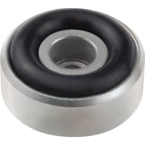 Dynavox piedini in alluminio mini, set di 4 unità, con ammortizzatori in gomma, max. 10 kg per piedino, ottimali per dispositivi HiFi e apparecchiature audio, argento
