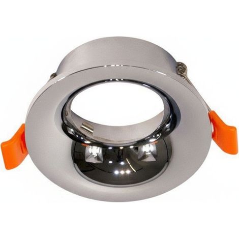Spot encastrable rond - GU10 / MR16 - Découpe Ø65mm - Chromé (1/4)