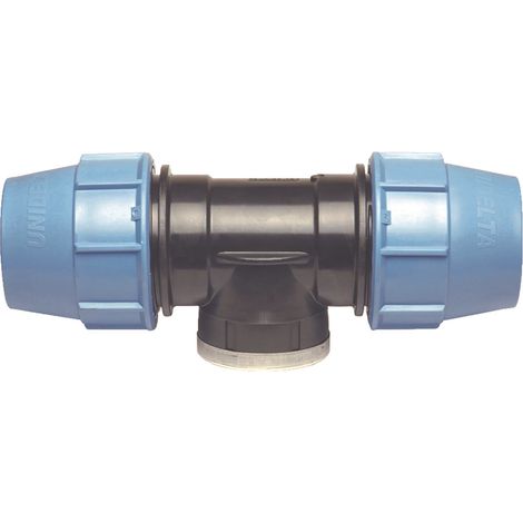 Raccord plastique Té Femelle 1" au centre pour tube PE Ø32 mm (1/2)