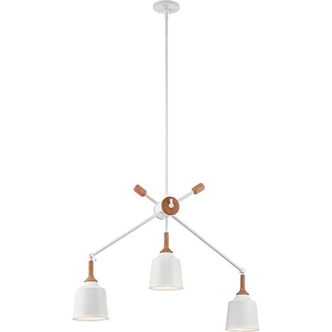 Elstead Danika - Luminaire suspendu à 3 ampoules au plafond, blanc, E27 (1/5)