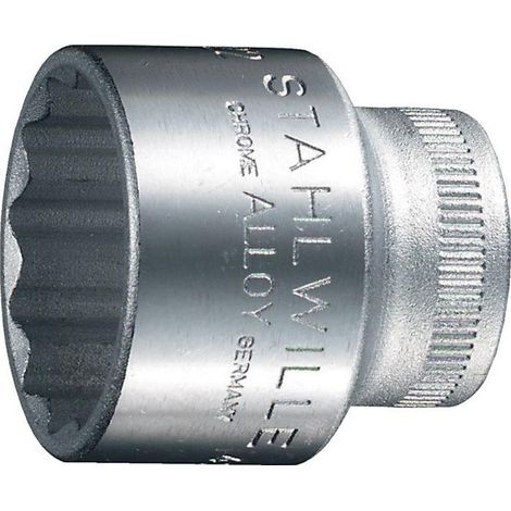 Douille 3/8" 24mm 12kt. Stahlwille (1/4)