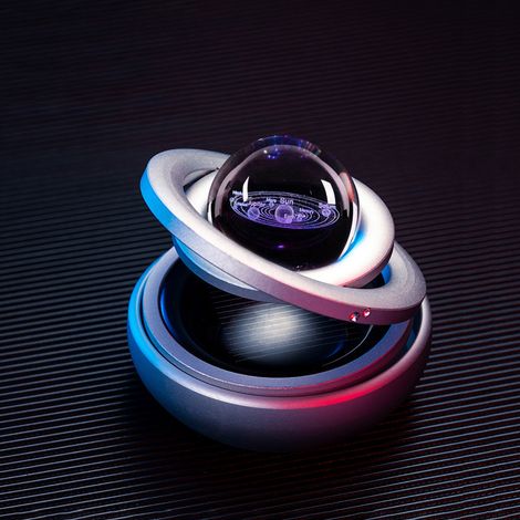 Diffuseur de parfum voiture Galaxy, pendentif aromathérapie rotatif à énergie solaire, parfum longue durée, cadeau idéal (1/2)