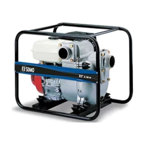 Sdmo – Motopompe thermique essence 1340 l/min – Moteur Honda 4 temps – Pour eaux très chargées – Débit max 80,4 m3/h – Hauteur 27 m (1/2)