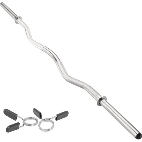 Body Revolution 1.2m EZ Barbell Bar with Spinlock Collars